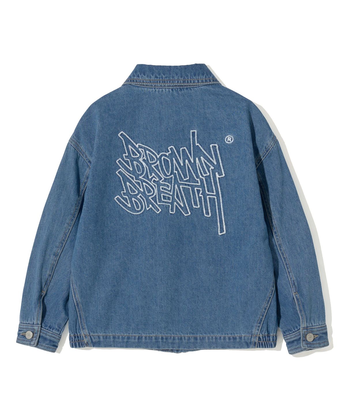 브라운브레스 키즈(BROWNBREATH KIDS) KIDS TAG DENIM JACKET SETUP_INDIGO BLUE