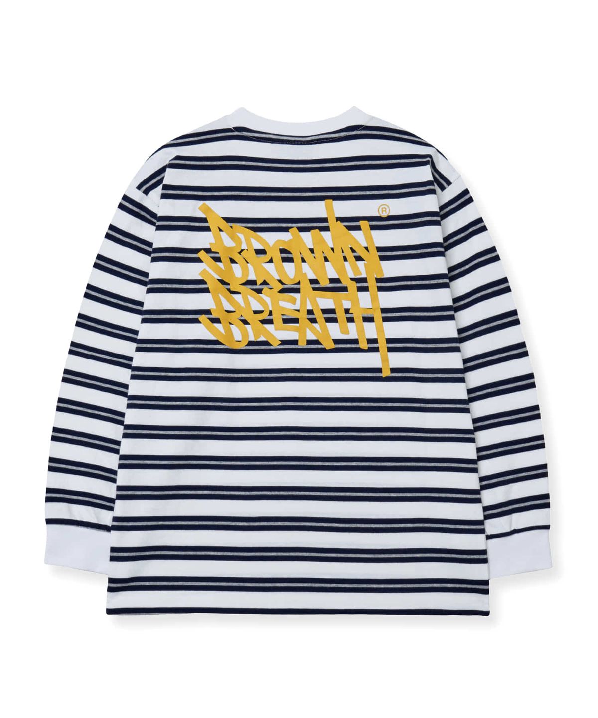브라운브레스 키즈(BROWNBREATH KIDS) KIDS TAG STRIPE LONGSLEEVE - NAVY