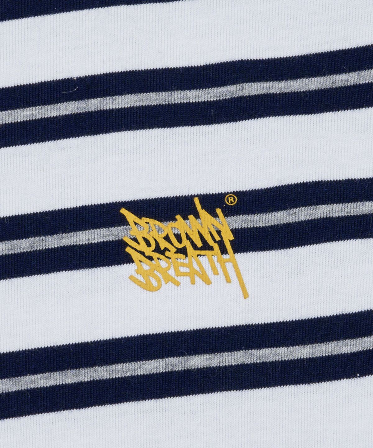 브라운브레스 키즈(BROWNBREATH KIDS) KIDS TAG STRIPE LONGSLEEVE - NAVY