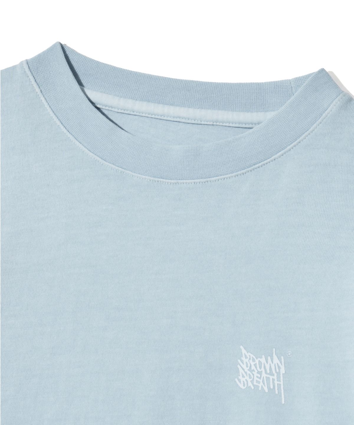 브라운브레스 키즈(BROWNBREATH KIDS) KIDS TAG PIGMENT LONGSLEEVE - SKY BLUE