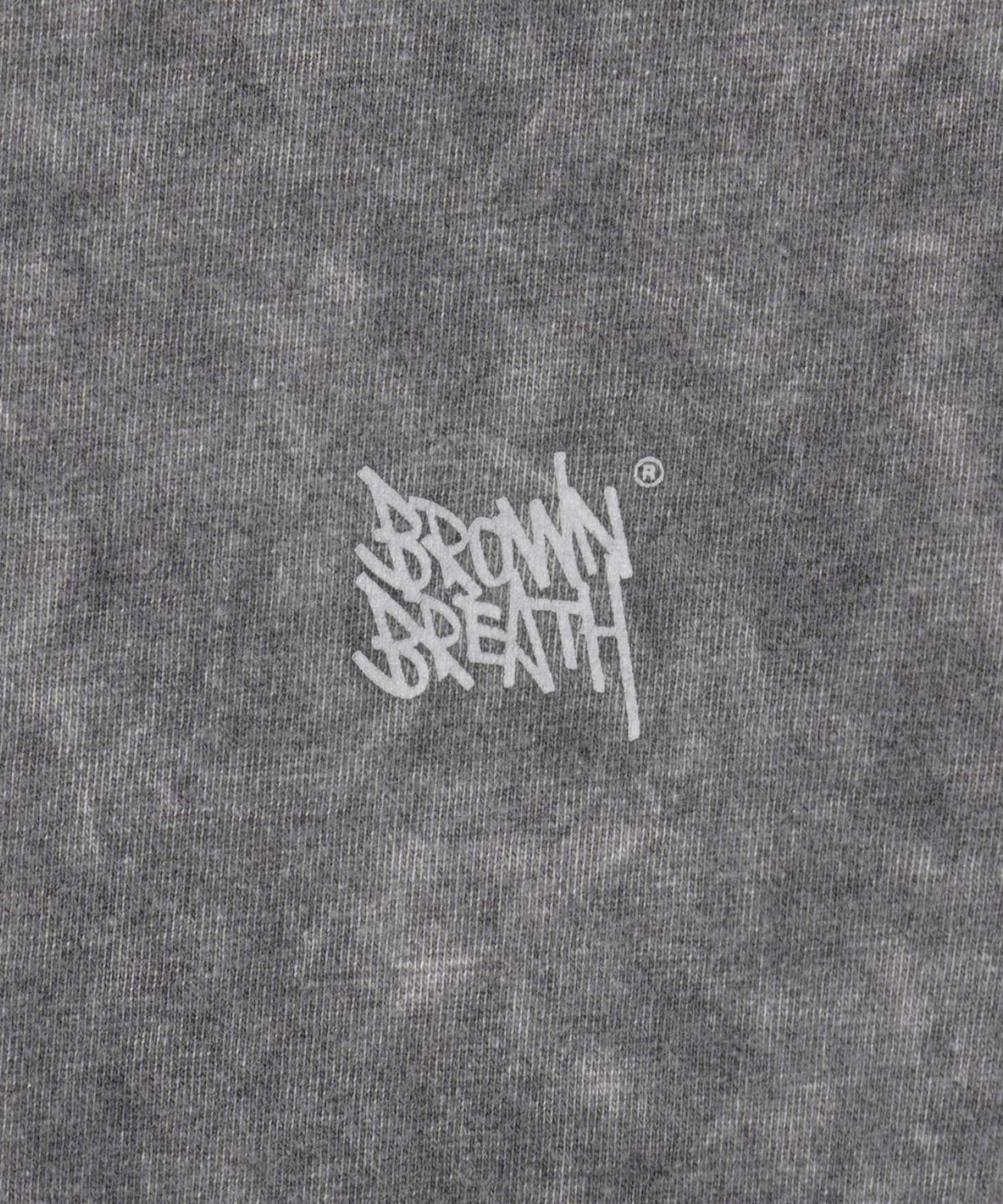 브라운브레스 키즈(BROWNBREATH KIDS) KIDS TAG PIGMENT LONGSLEEVE - CHARCOAL