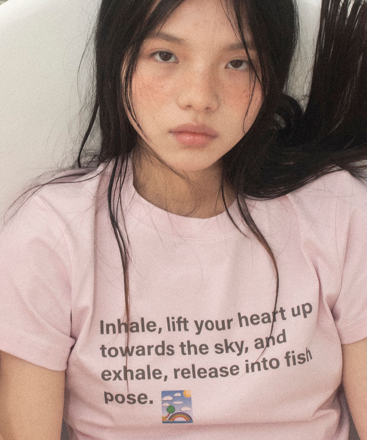 영마일웨어(0MILEWEAR) 릴랙스.exe 티셔츠 (pink)