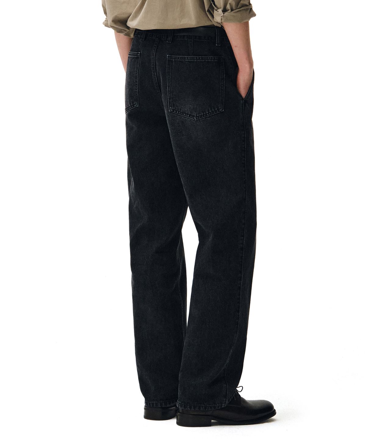 데케트(DECET) Officer Straight Jeans DCPT068Black
