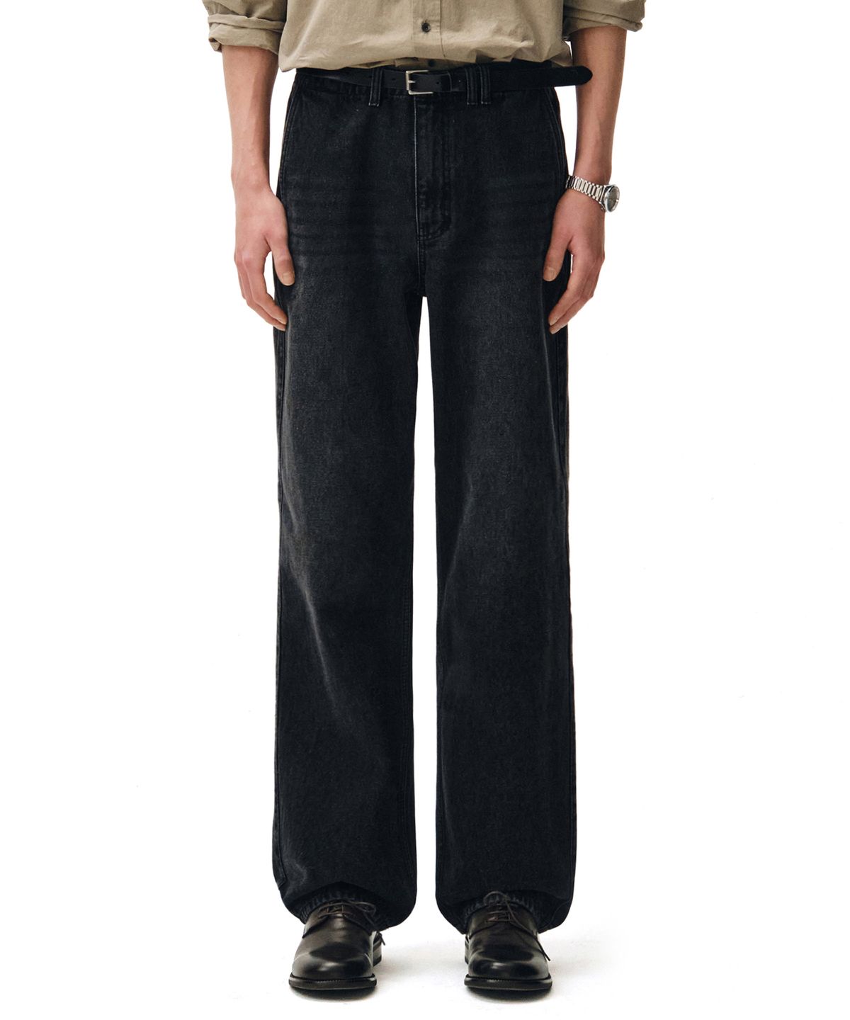 데케트(DECET) Officer Straight Jeans DCPT068Black