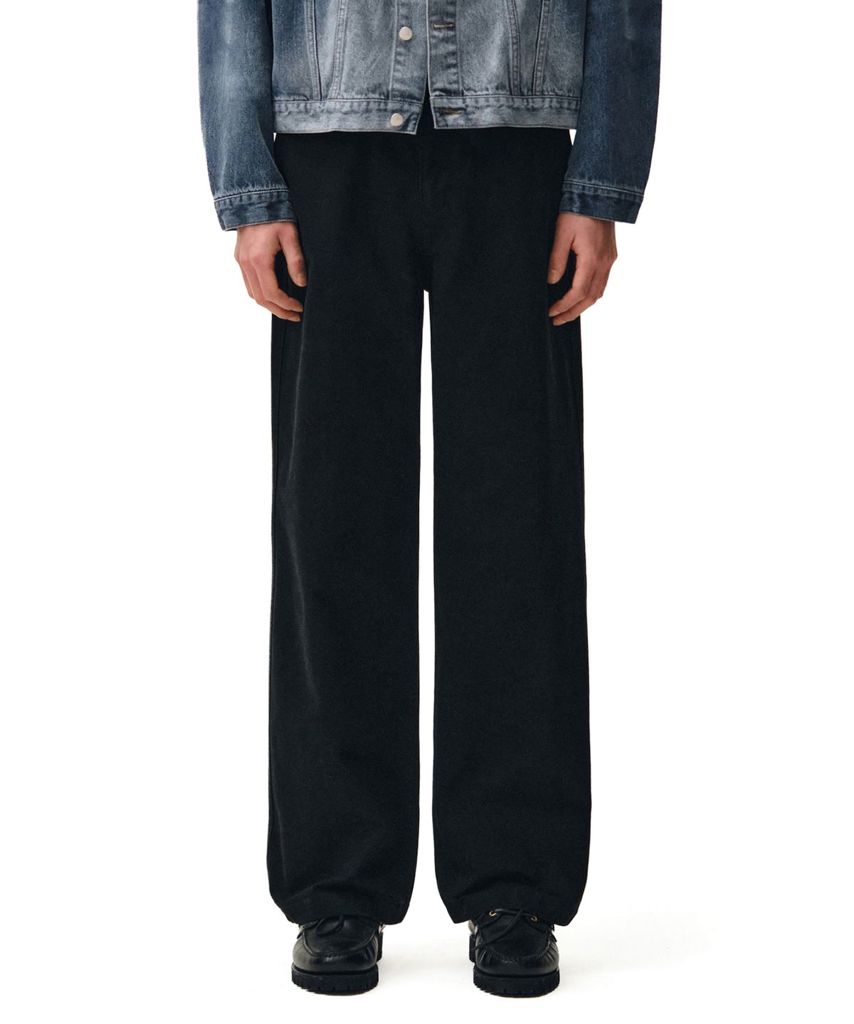 데케트(DECET) Officer Semi Wide Pants DCPT069Black