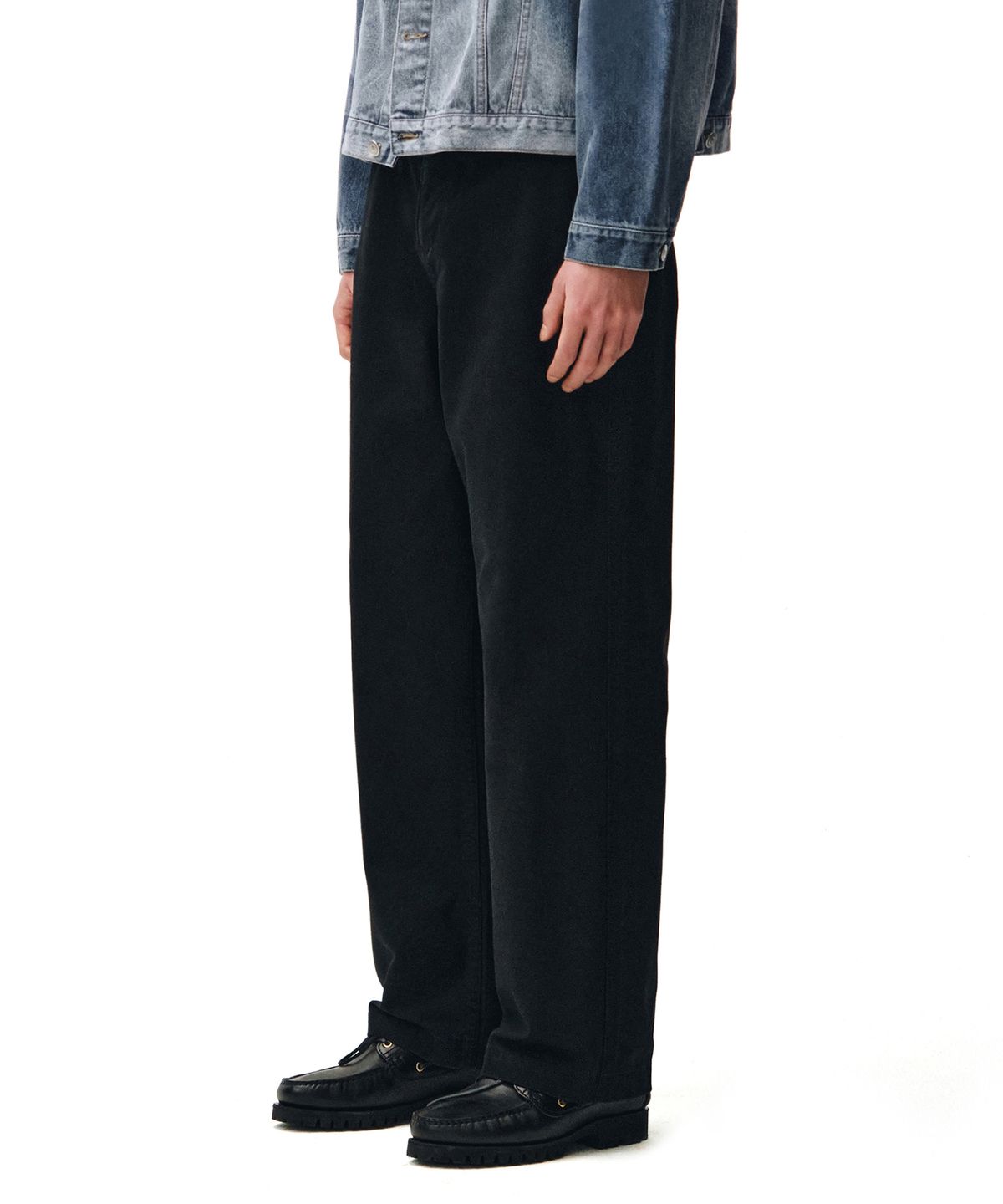 데케트(DECET) Officer Semi Wide Pants DCPT069Black