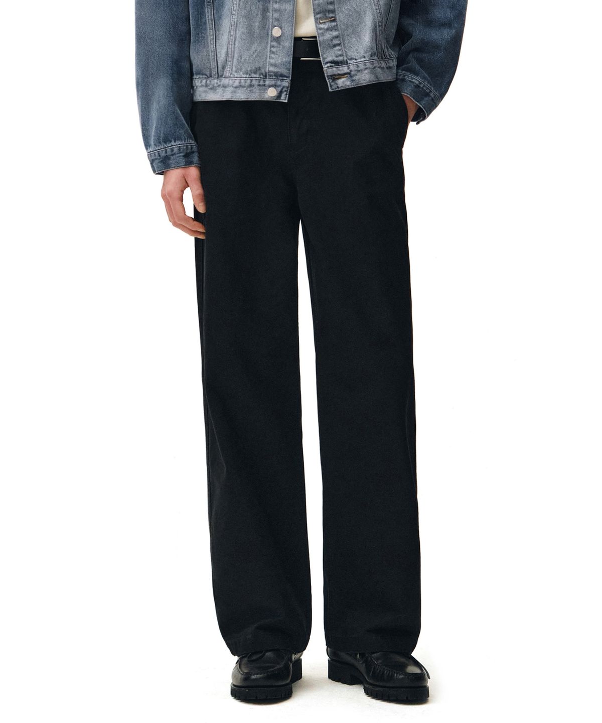 데케트(DECET) Officer Semi Wide Pants DCPT069Black