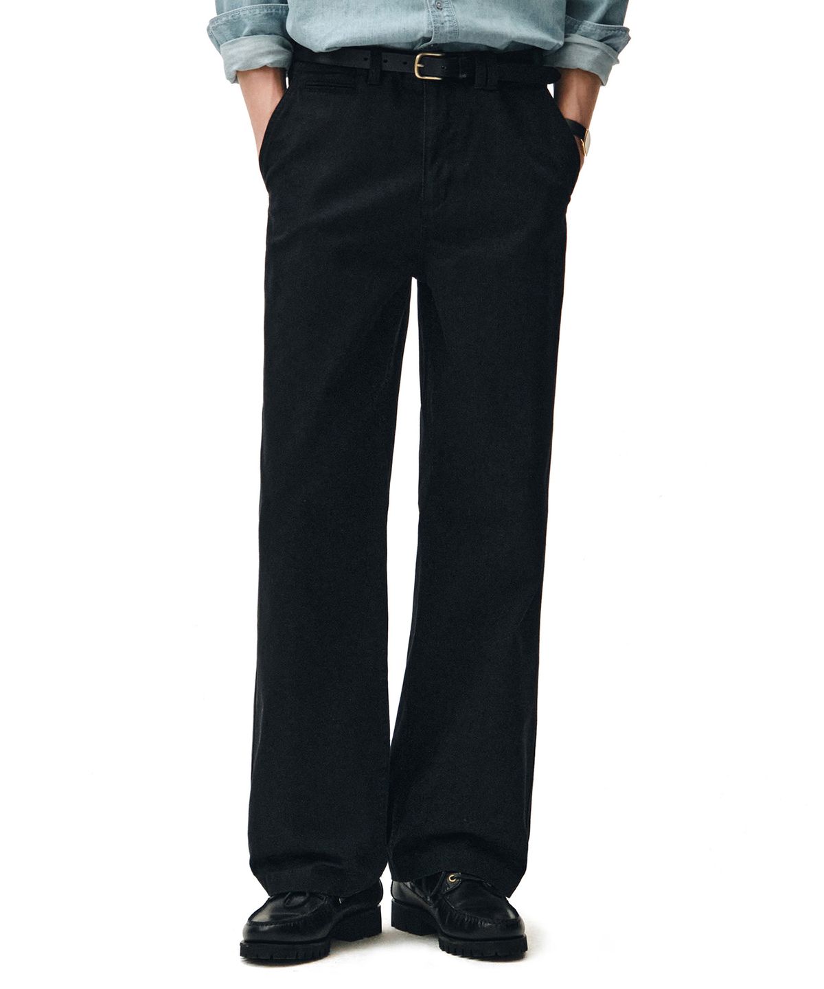 데케트(DECET) Officer Semi Wide Pants DCPT069Black