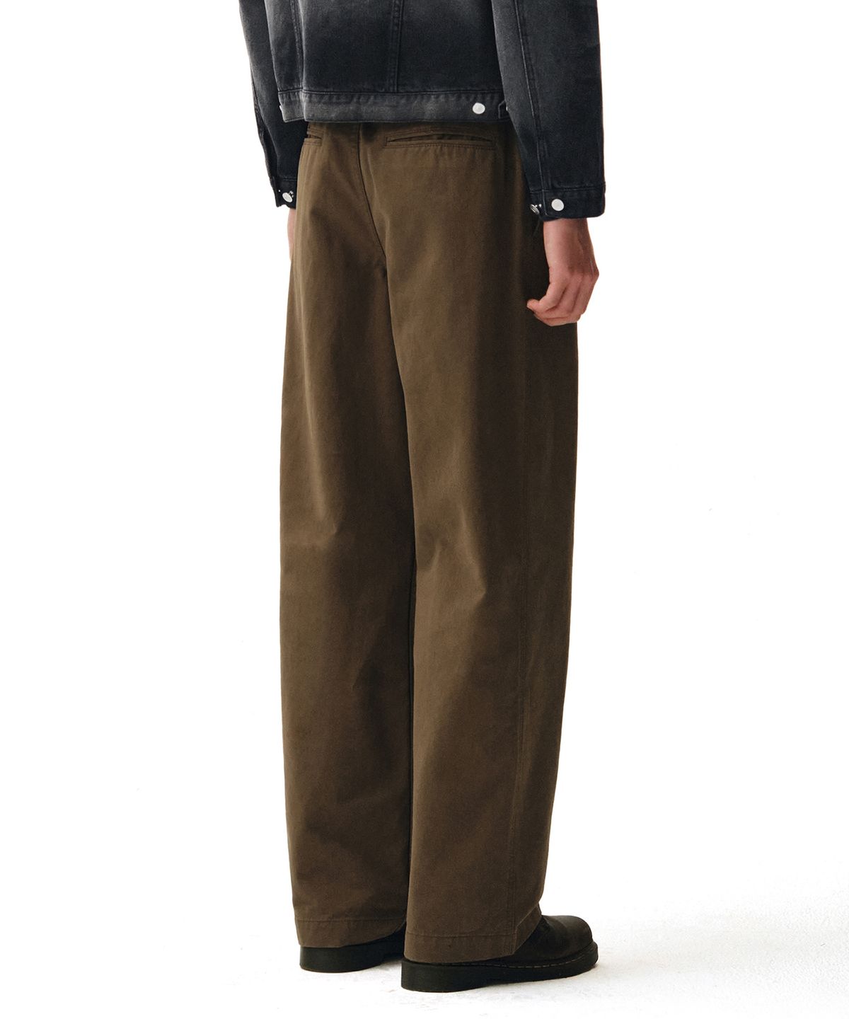 데케트(DECET) Officer Semi Wide Pants DCPT069Brown