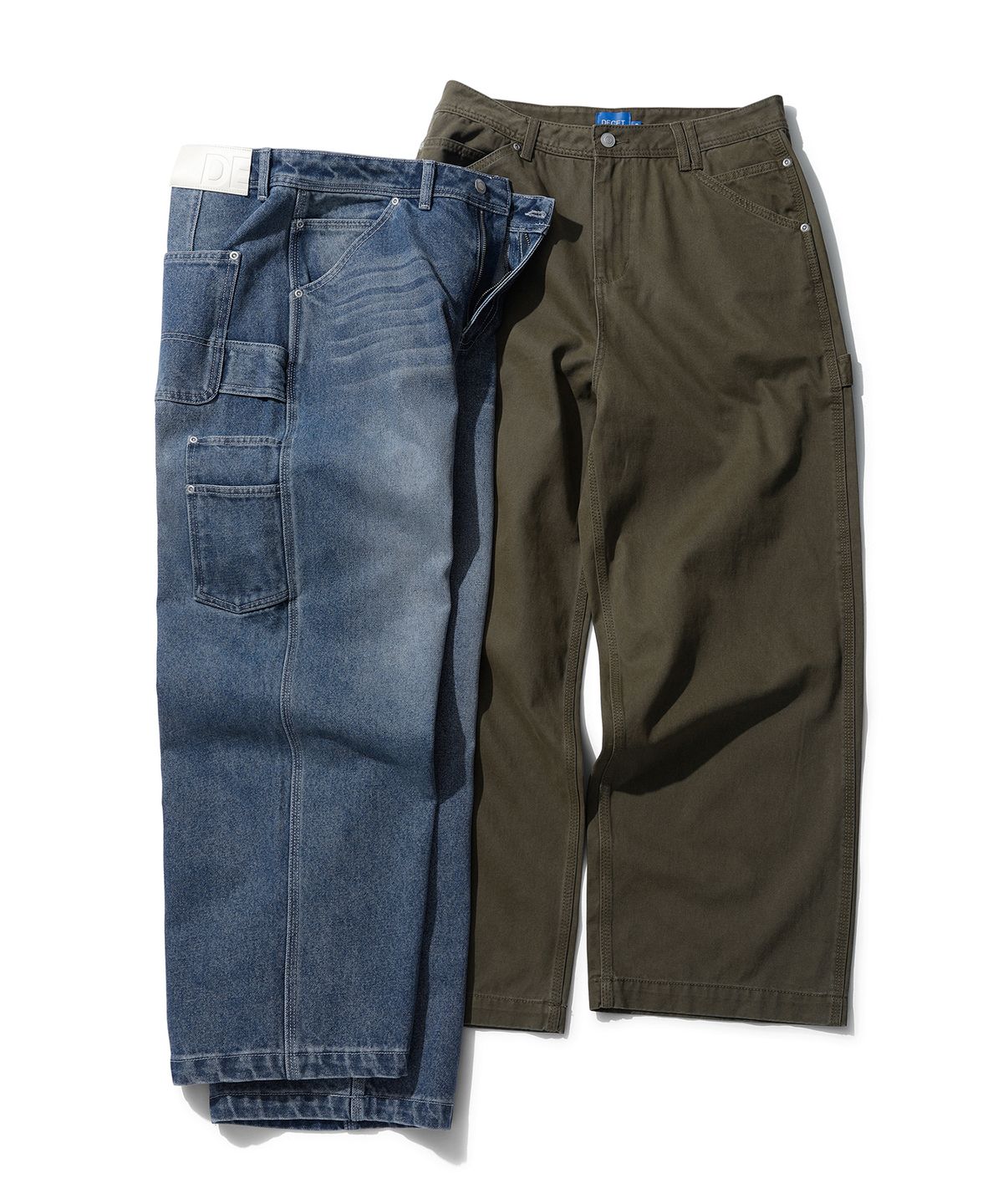 데케트(DECET) Painter Wide Pants DCPT070Blue