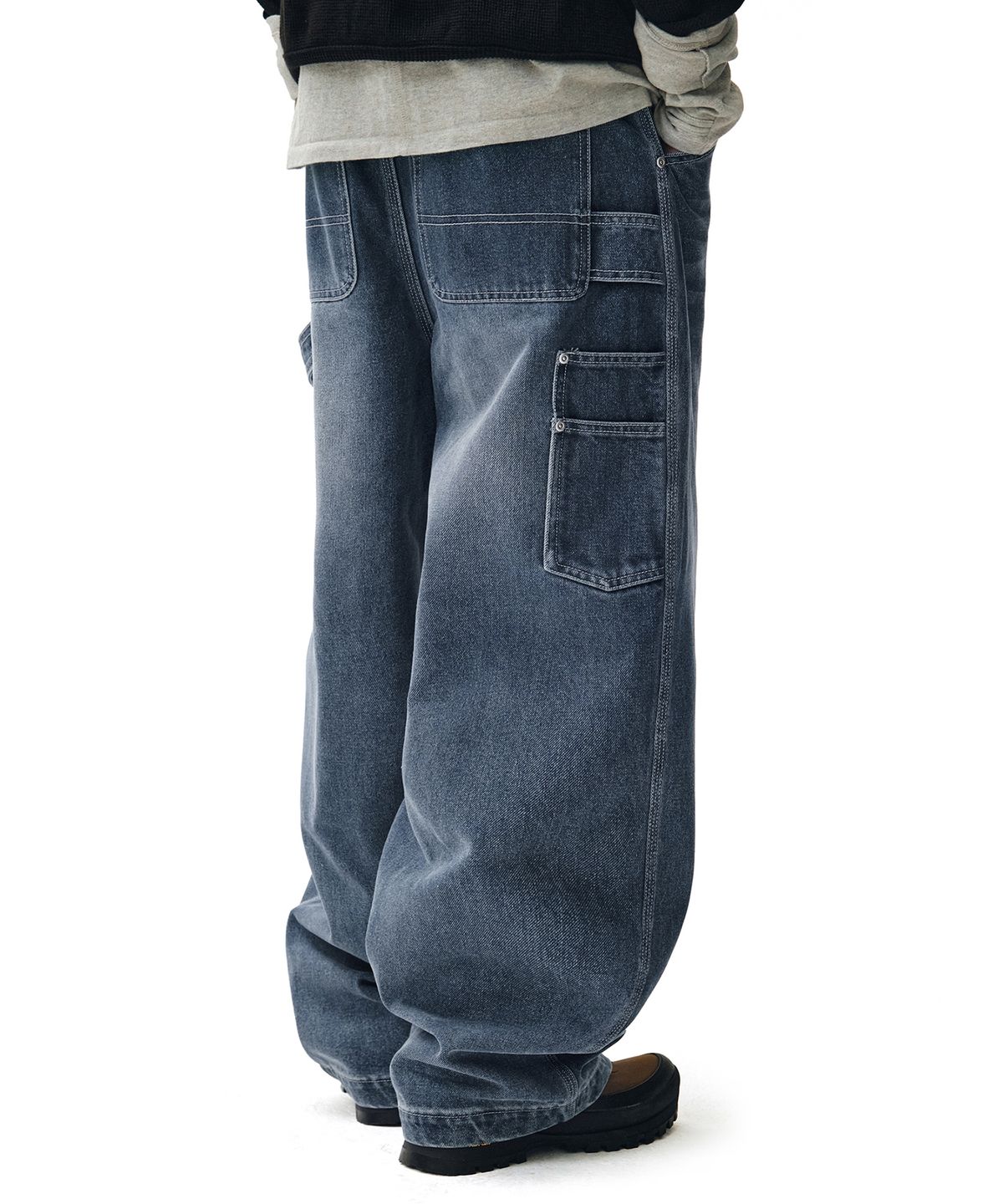 데케트(DECET) Painter Wide Pants DCPT070Blue