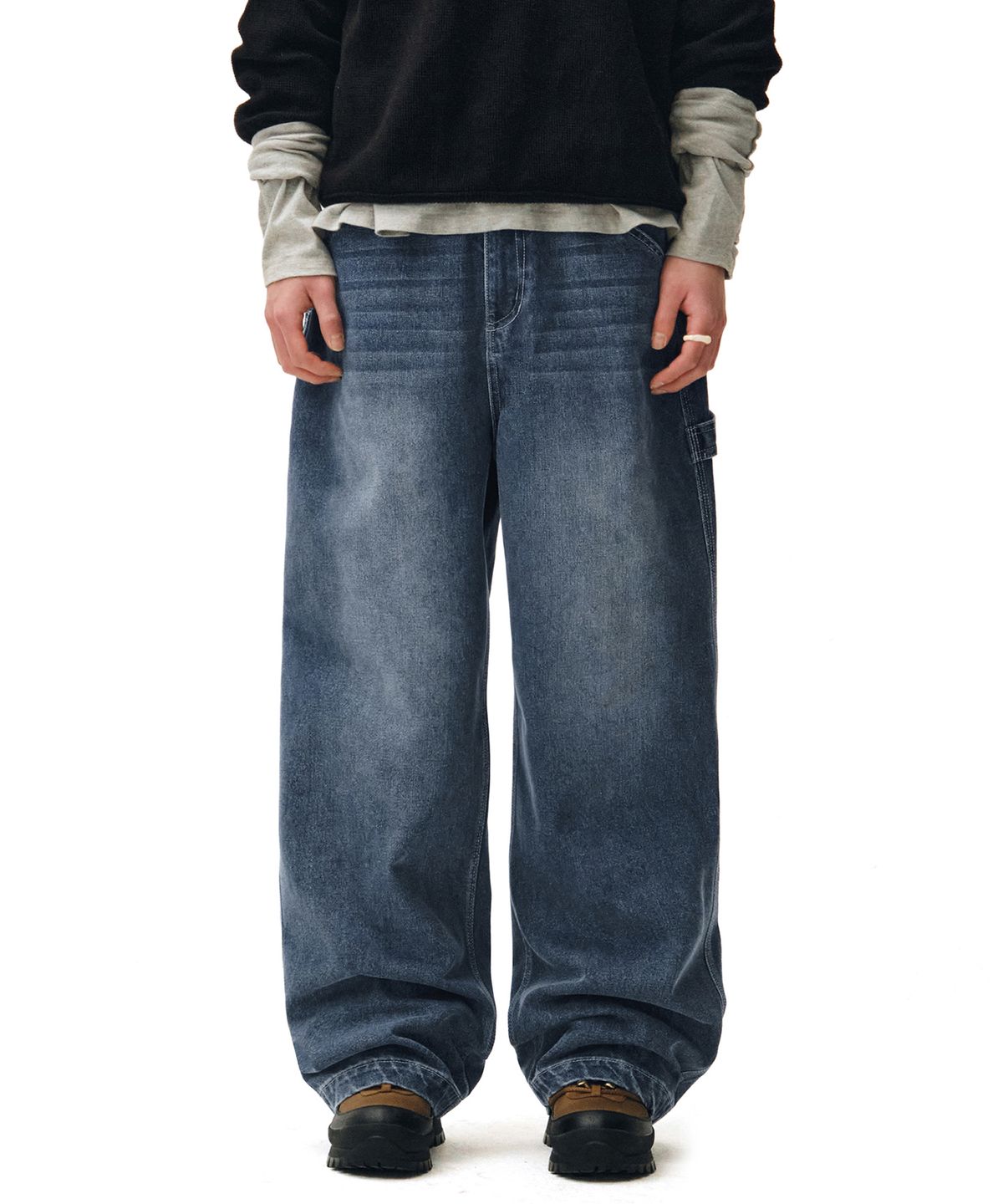 데케트(DECET) Painter Wide Pants DCPT070Blue