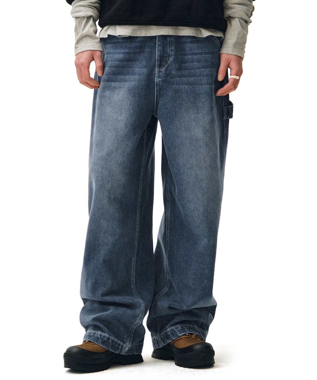 데케트(DECET) Painter Wide Pants DCPT070Blue