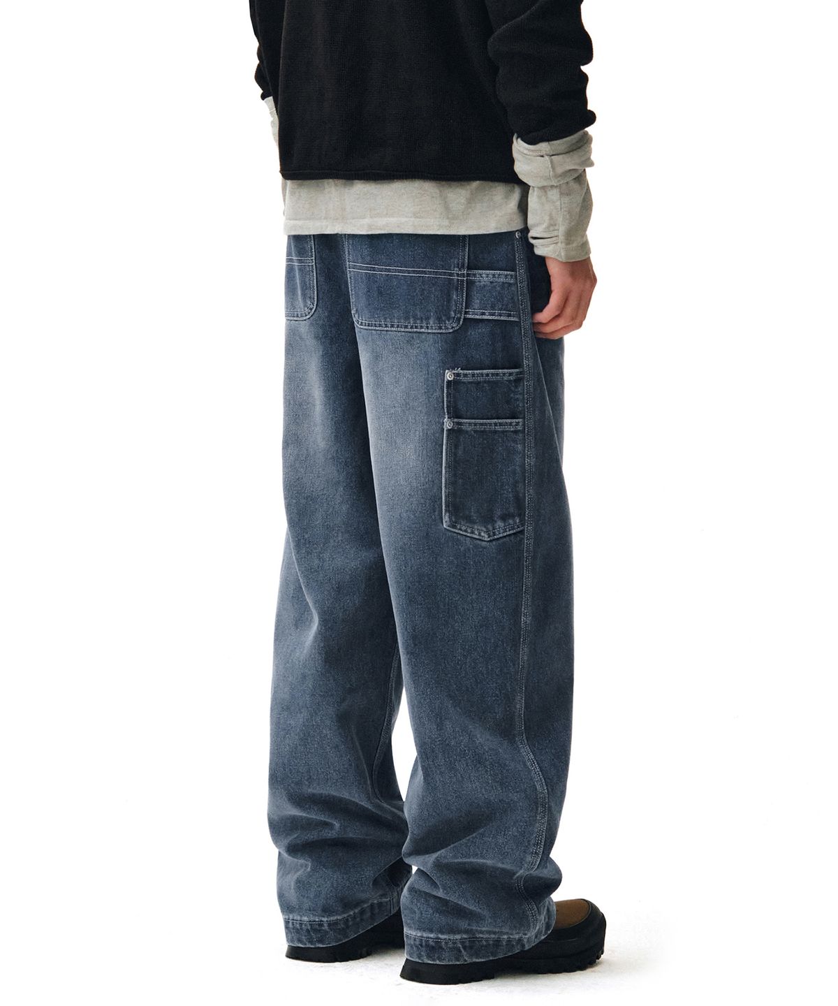 데케트(DECET) Painter Wide Pants DCPT070Blue