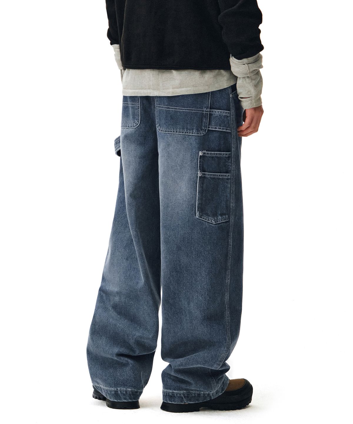 데케트(DECET) Painter Wide Pants DCPT070Blue