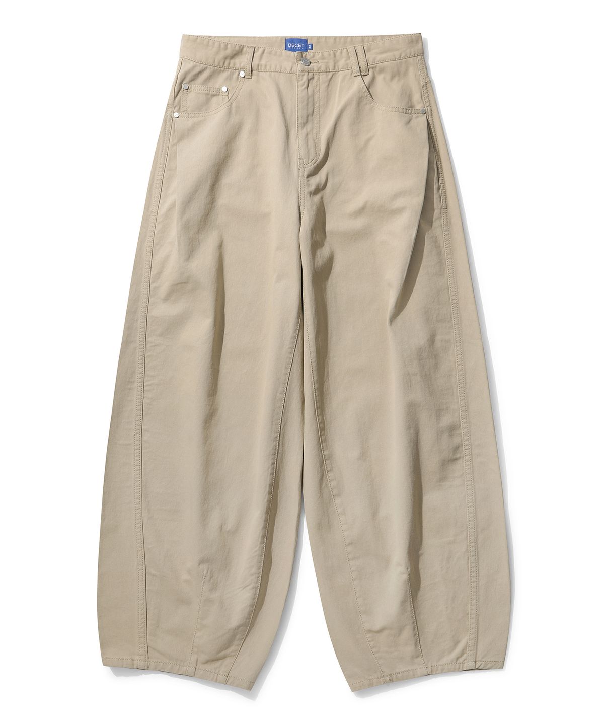 데케트(DECET) Barrel Wide Leg Pants DCPT071Beige