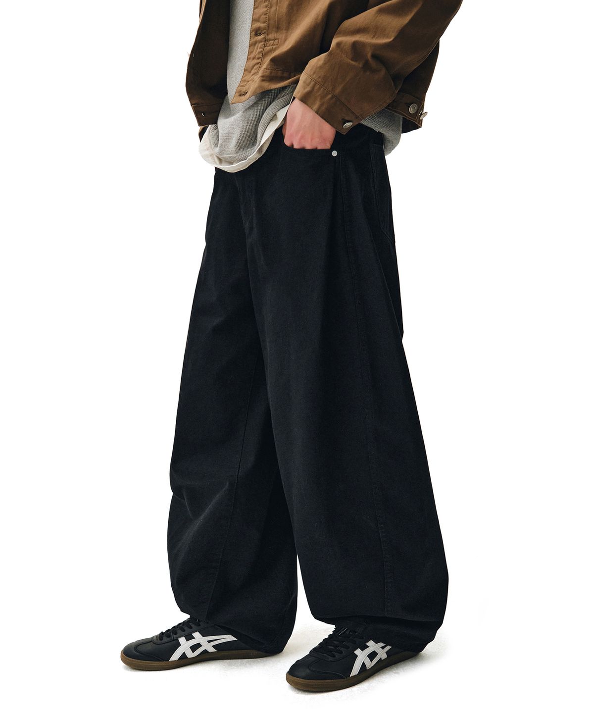 데케트(DECET) Barrel Wide Leg Pants DCPT071Black