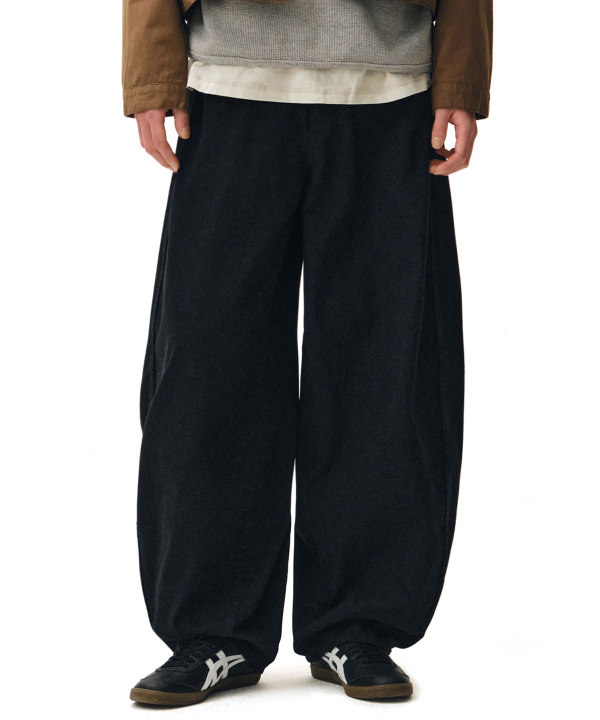 데케트(DECET) Barrel Wide Leg Pants DCPT071Black