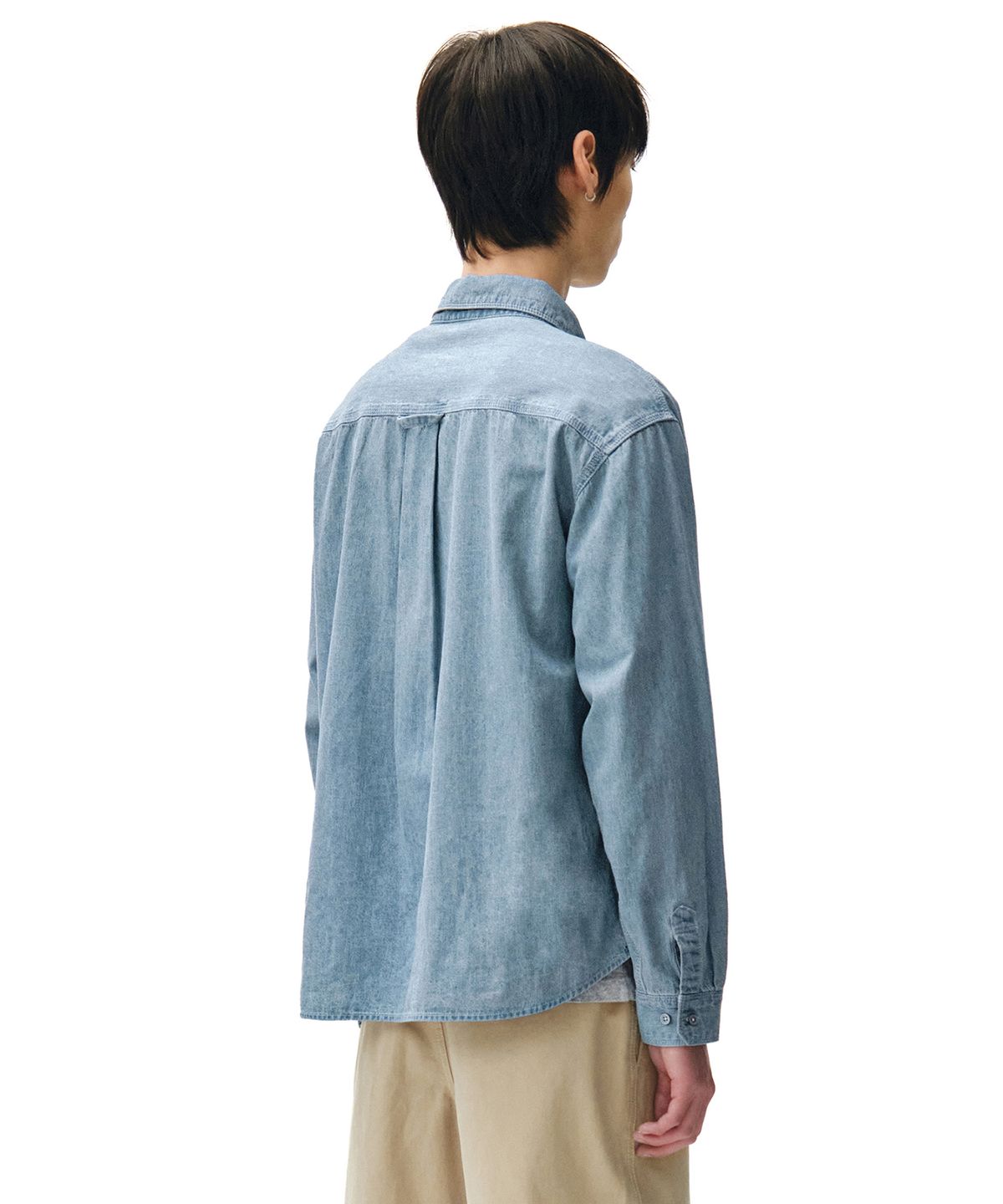 데케트(DECET) Relax Work Denim Shirts DCSH014Blue