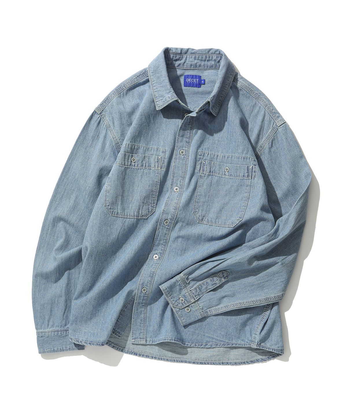 데케트(DECET) Relax Work Denim Shirts DCSH014Blue