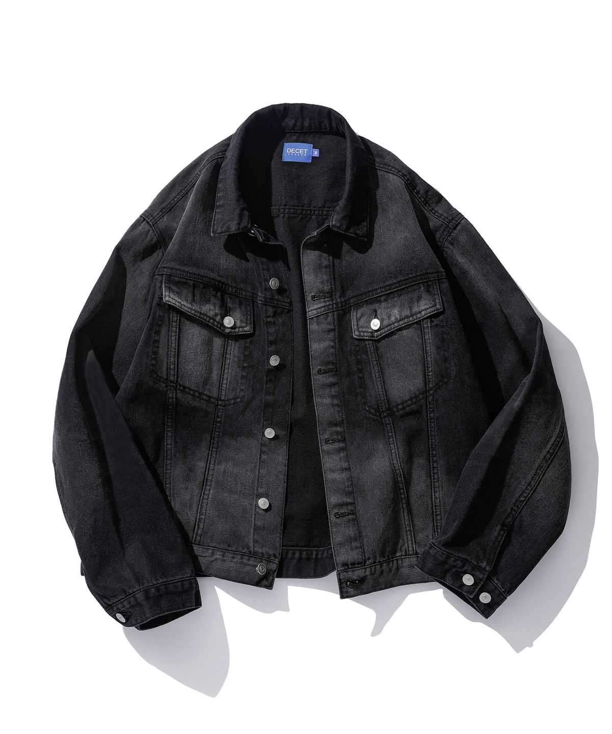 데케트(DECET) Denim Trucker Jacket DCJK004Black