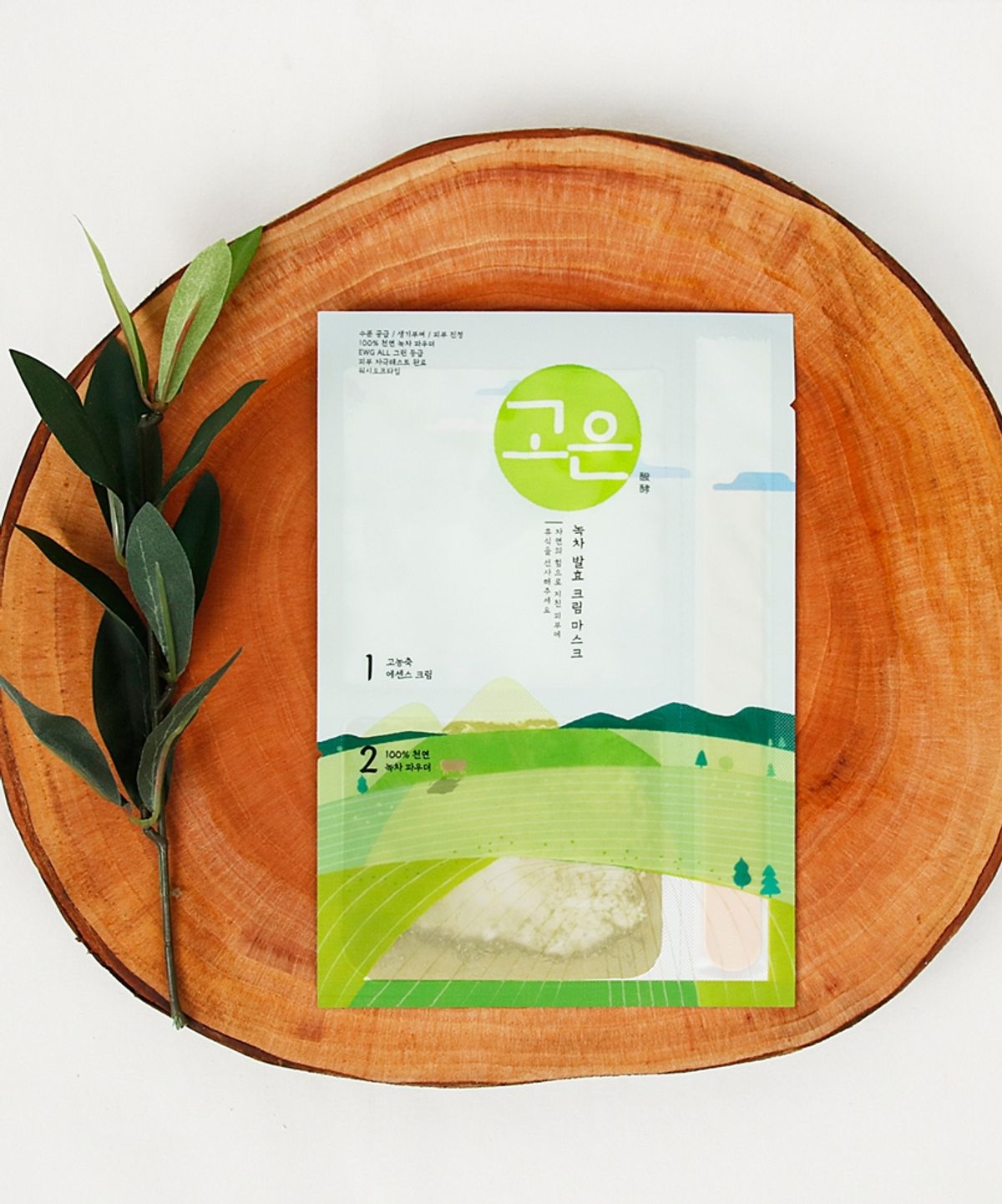 데이셀코스메틱(DAYCELLCOSMETICS) 고은 녹차 발효 크림 워시오프 수분 촉촉 마스크팩 * 4매