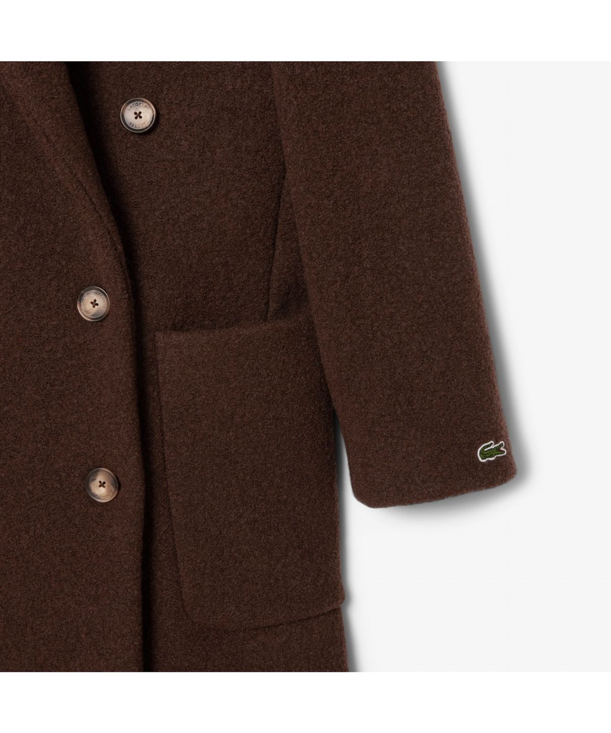 라코스테(LACOSTE) 여성 더블브레스트 울 롱코트 BF8413-55N SKB