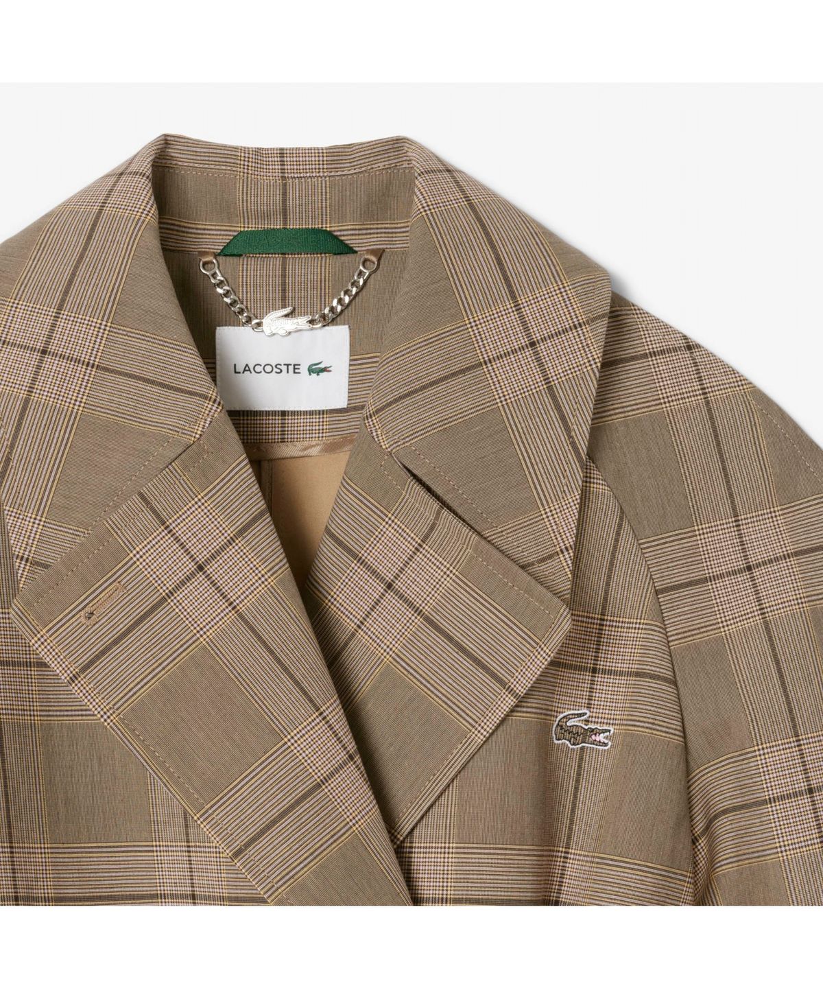 라코스테(LACOSTE) 여성 릴랙스핏 체크 트렌치코트 BF8410-55N AIM