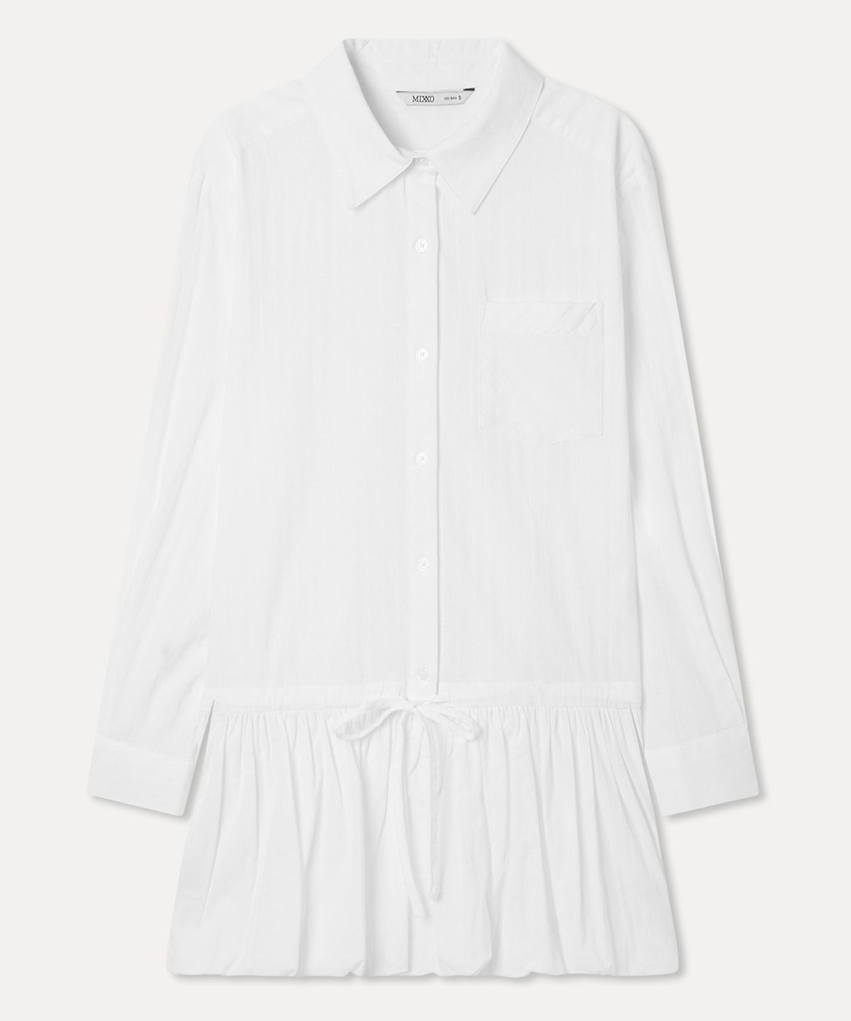 미쏘(MIXXO) 벌룬 셔츠카라 원피스_MIWOWG202C