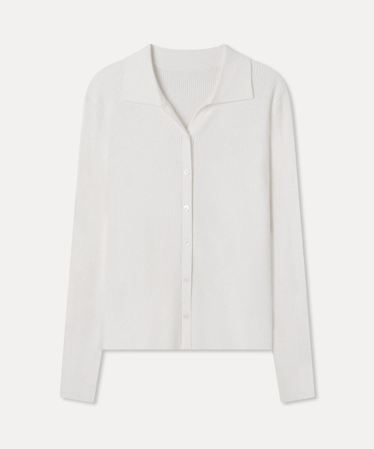 미쏘(MIXXO) 카라넥 골지 가디건_MIWCKG91QT