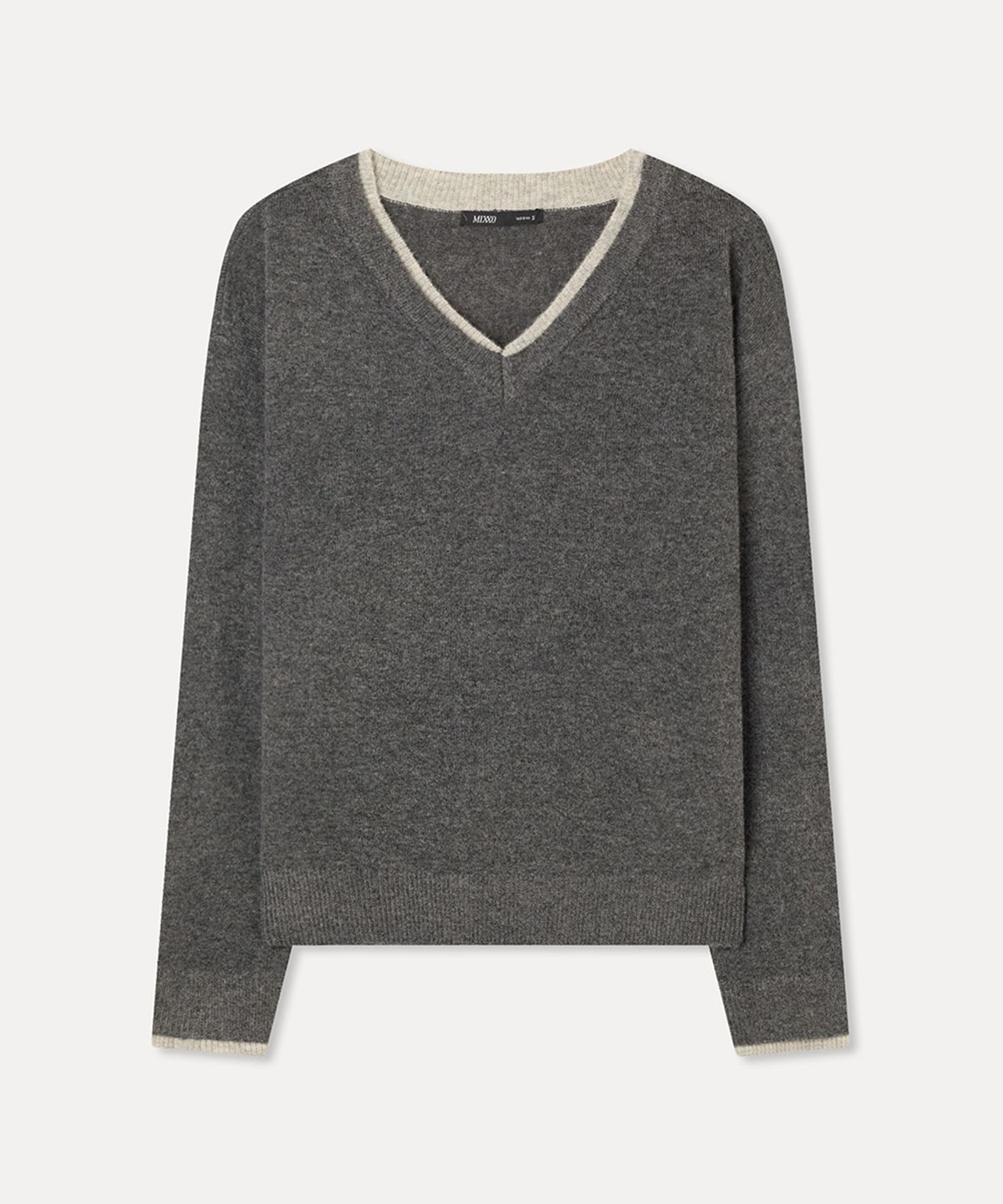 미쏘(MIXXO) V넥 레이어드 풀오버 RE KAFV09T_MIWKAG43QT