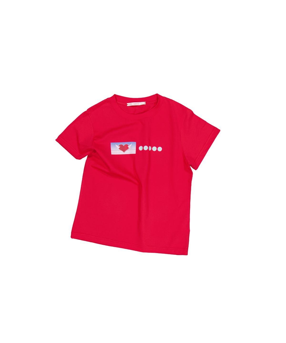 영마일웨어(0MILEWEAR) 러브 도브 티셔츠 (red)