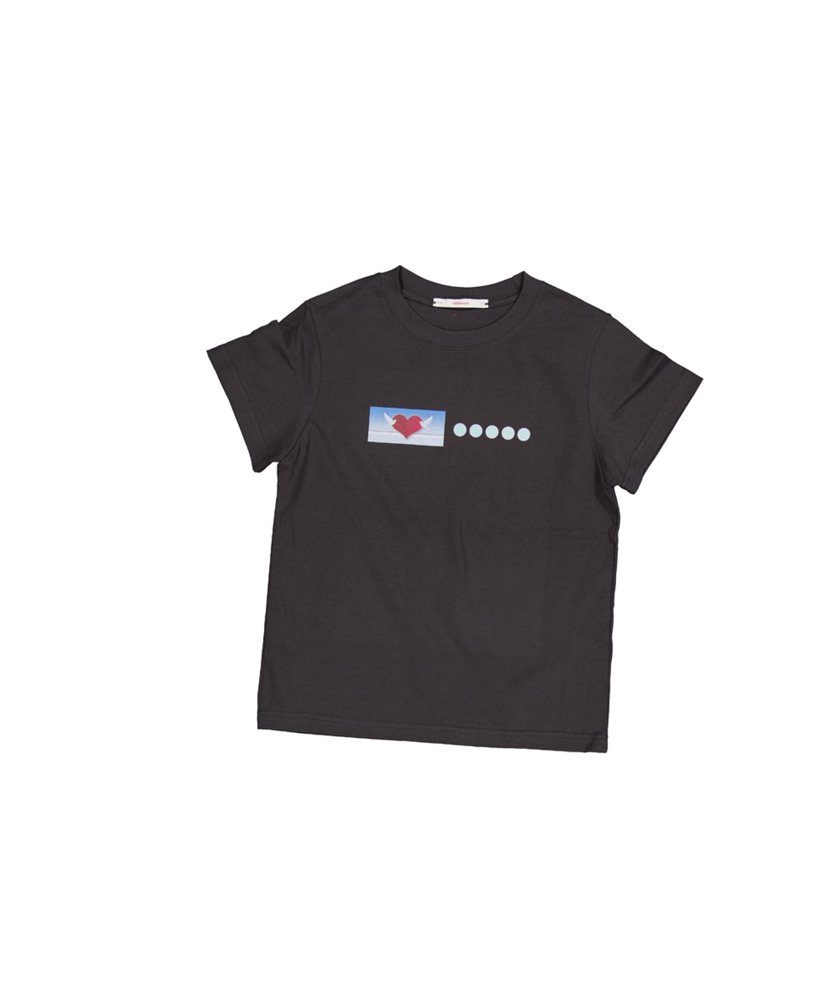 영마일웨어(0MILEWEAR) 러브 도브 티셔츠 (charcoal)