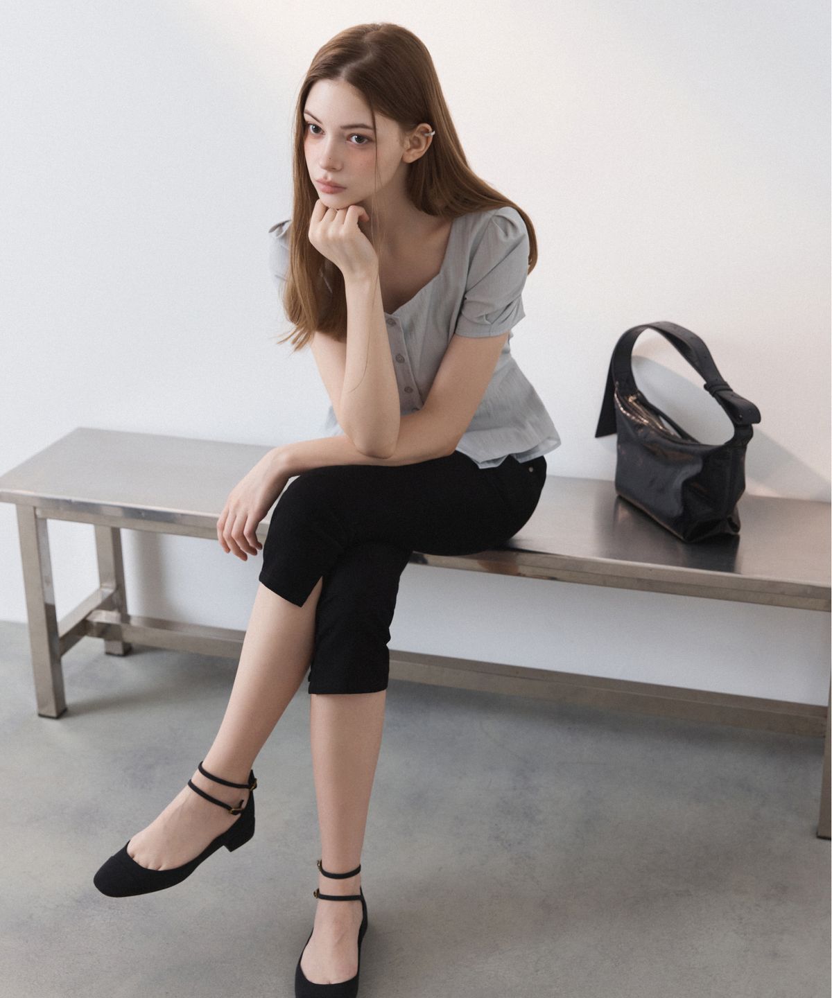 미쏘(MIXXO) 카프리 팬츠_MIWTHG316G MIWTHG516B MIWTHG90QB
