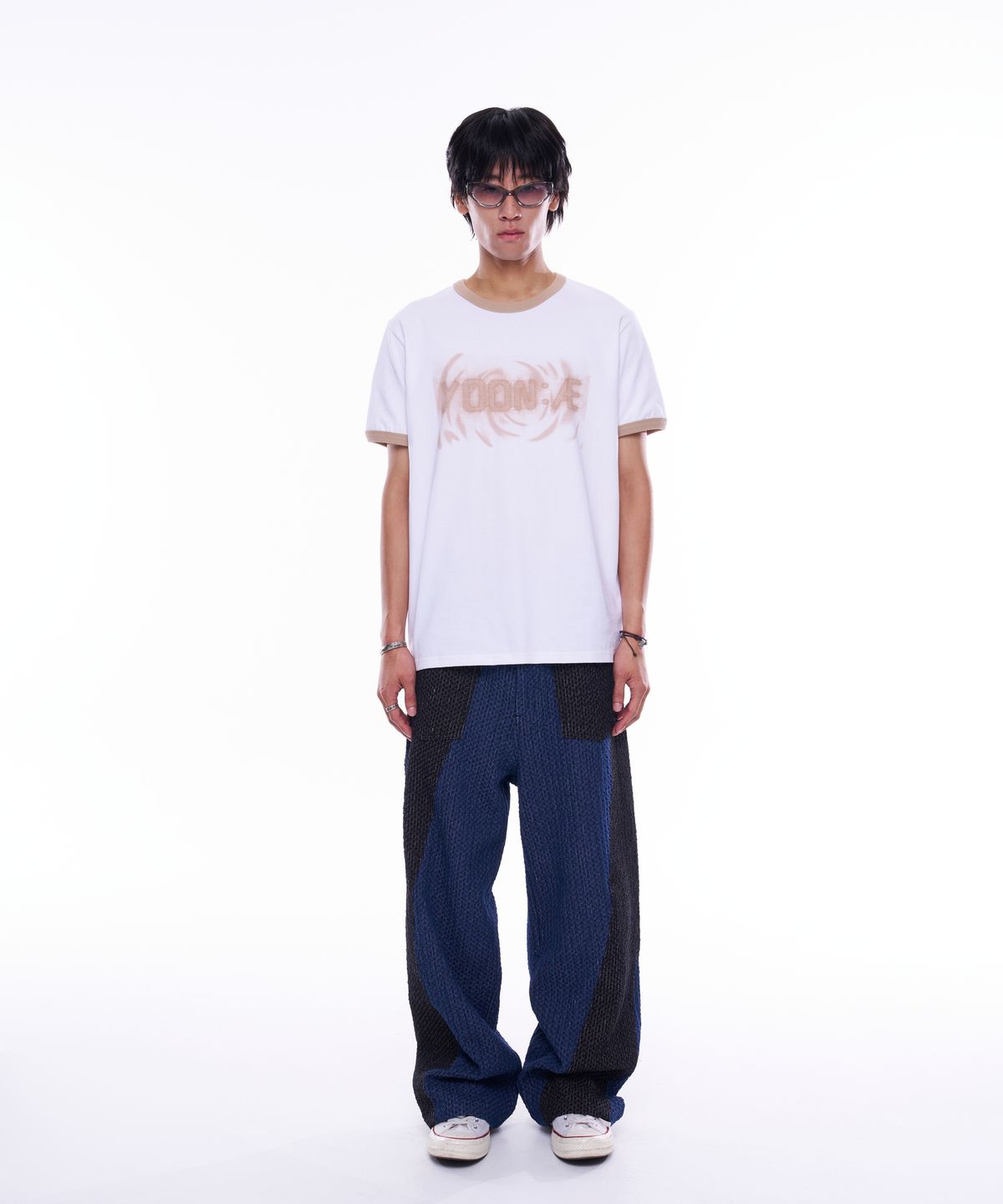 윤 애(YOON AE) Yoon:AE Logo Ringer T-Shirt (Beige)