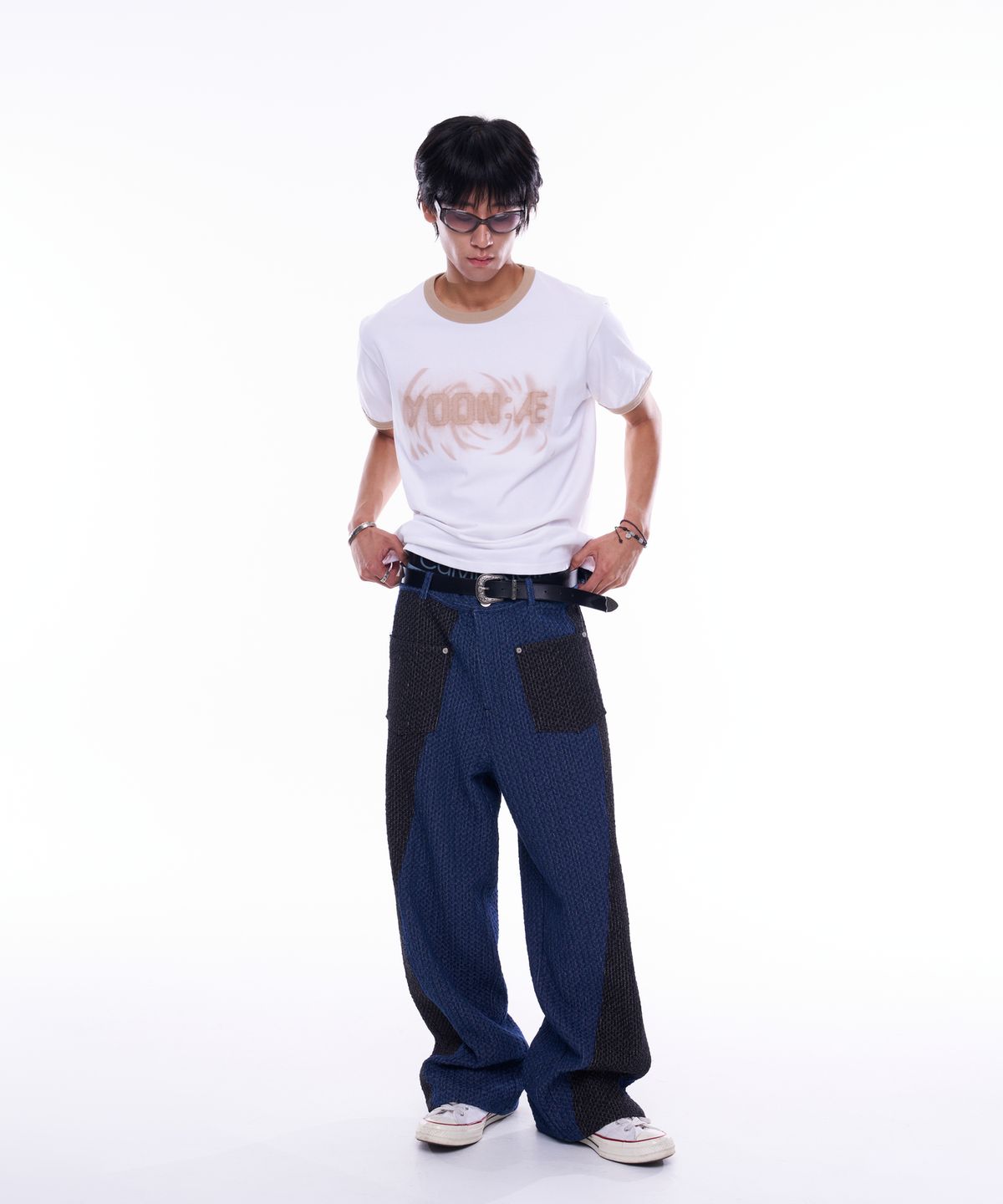 윤 애(YOON AE) Yoon:AE Logo Ringer T-Shirt (Beige)