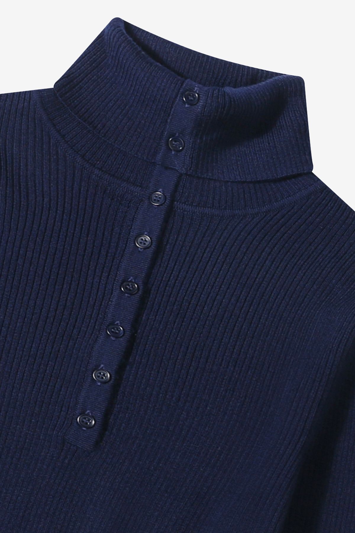 르몽생미셸(LE MONT ST MICHEL) SOMAR-HIGH NECK SWEATER_Navy