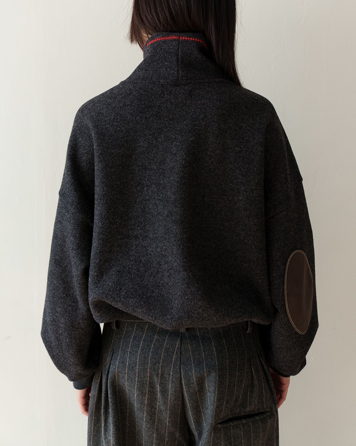 카락터(KARACTOR) Bean wool pullover / Charcoal