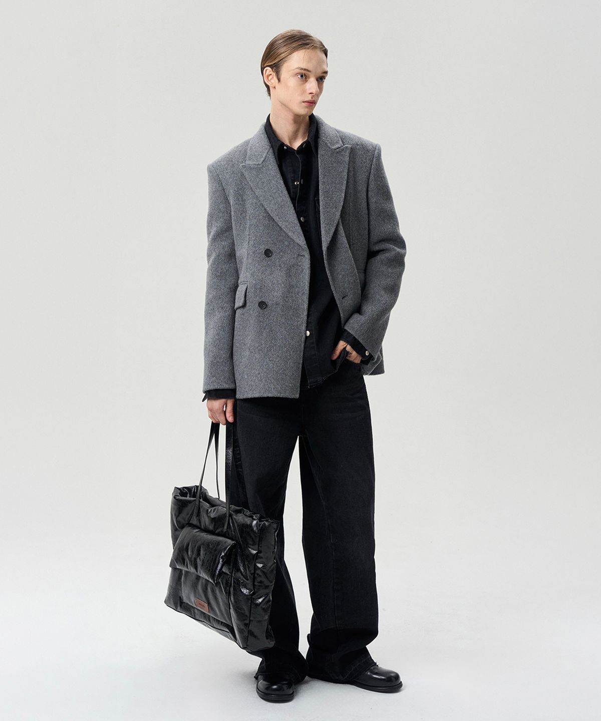 리이 맨(RERHEE MEN) DOUBLE BREASTED WOOL JACKET
