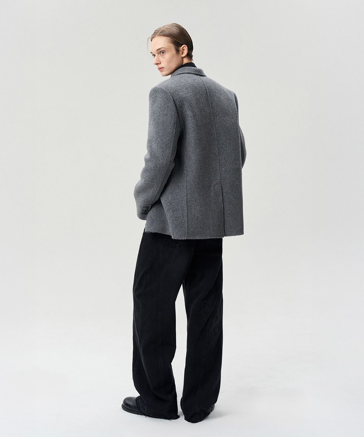 리이 맨(RERHEE MEN) DOUBLE BREASTED WOOL JACKET