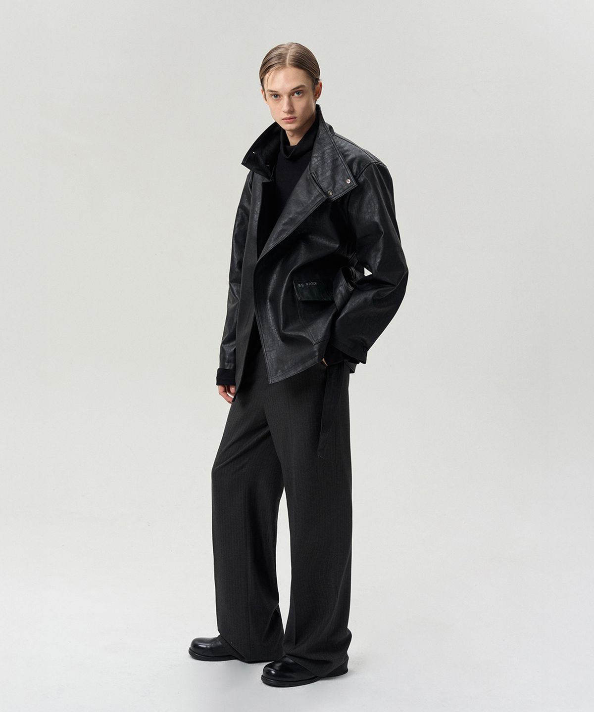 리이 맨(RERHEE MEN) FUNNEL NECK QUILTED JACKET