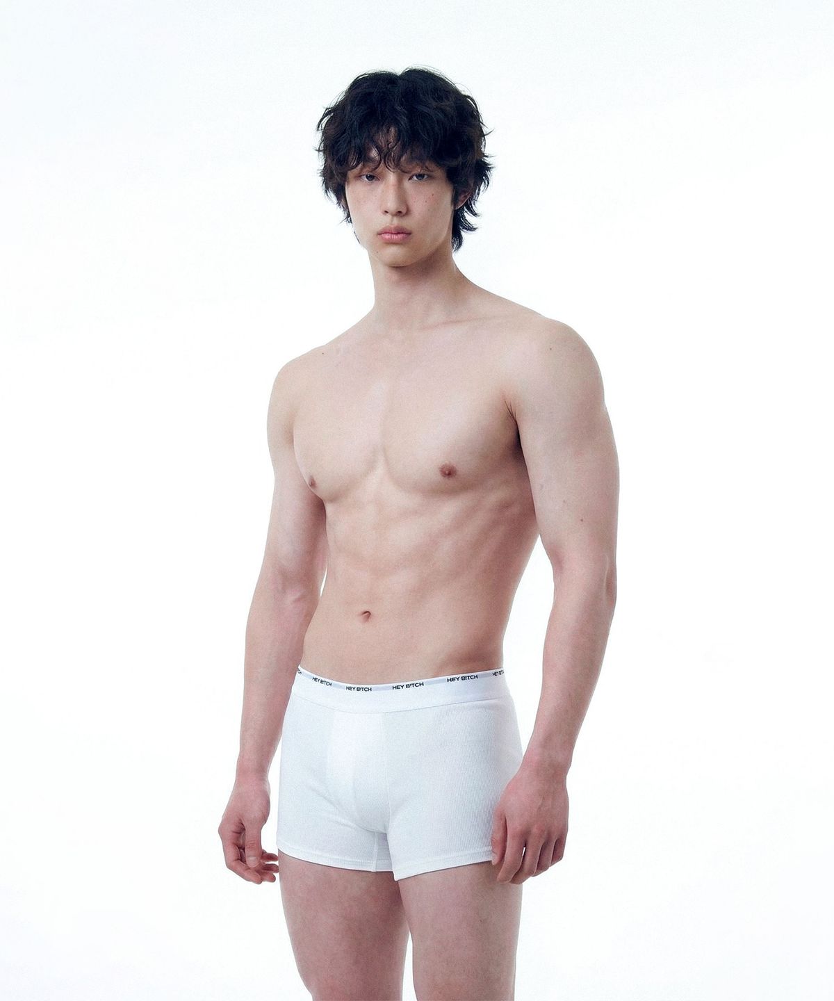 레코딩하우스(RECORDINGHOUSE) REC HEY B!TCH BOXER BRIEFS [WHITE]
