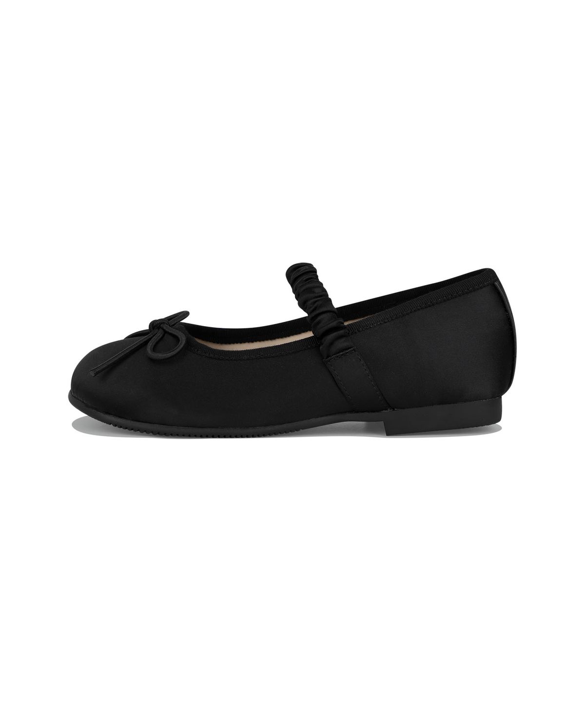 마리떼 키즈(MARITHÉ KIDS) KIDS W SCRUNCHIE ROUND TOE FLATS black
