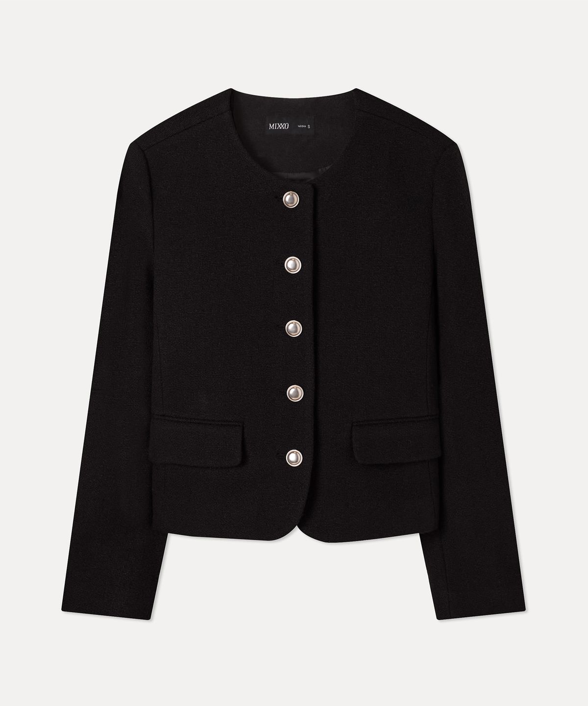 미쏘(MIXXO) 라운드 트위드자켓_MIWJKG32PB