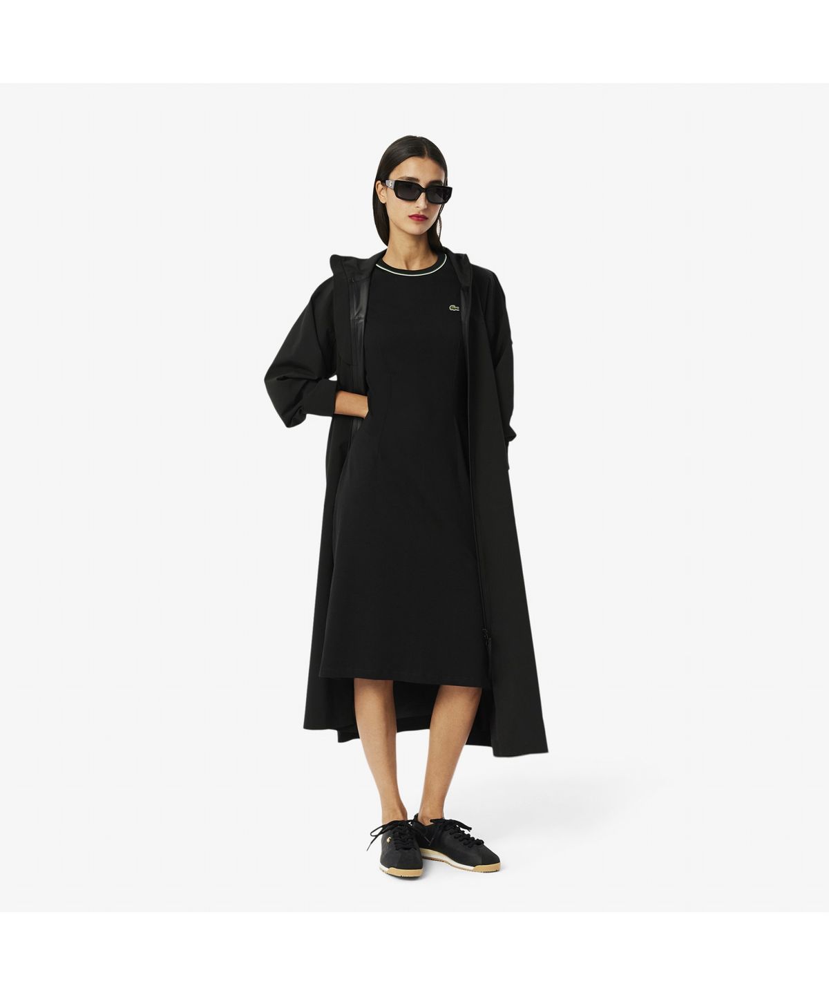 라코스테(LACOSTE) 여성 에센셜 핏앤플레어 티셔츠 드레스 EF9988-55G M1Y