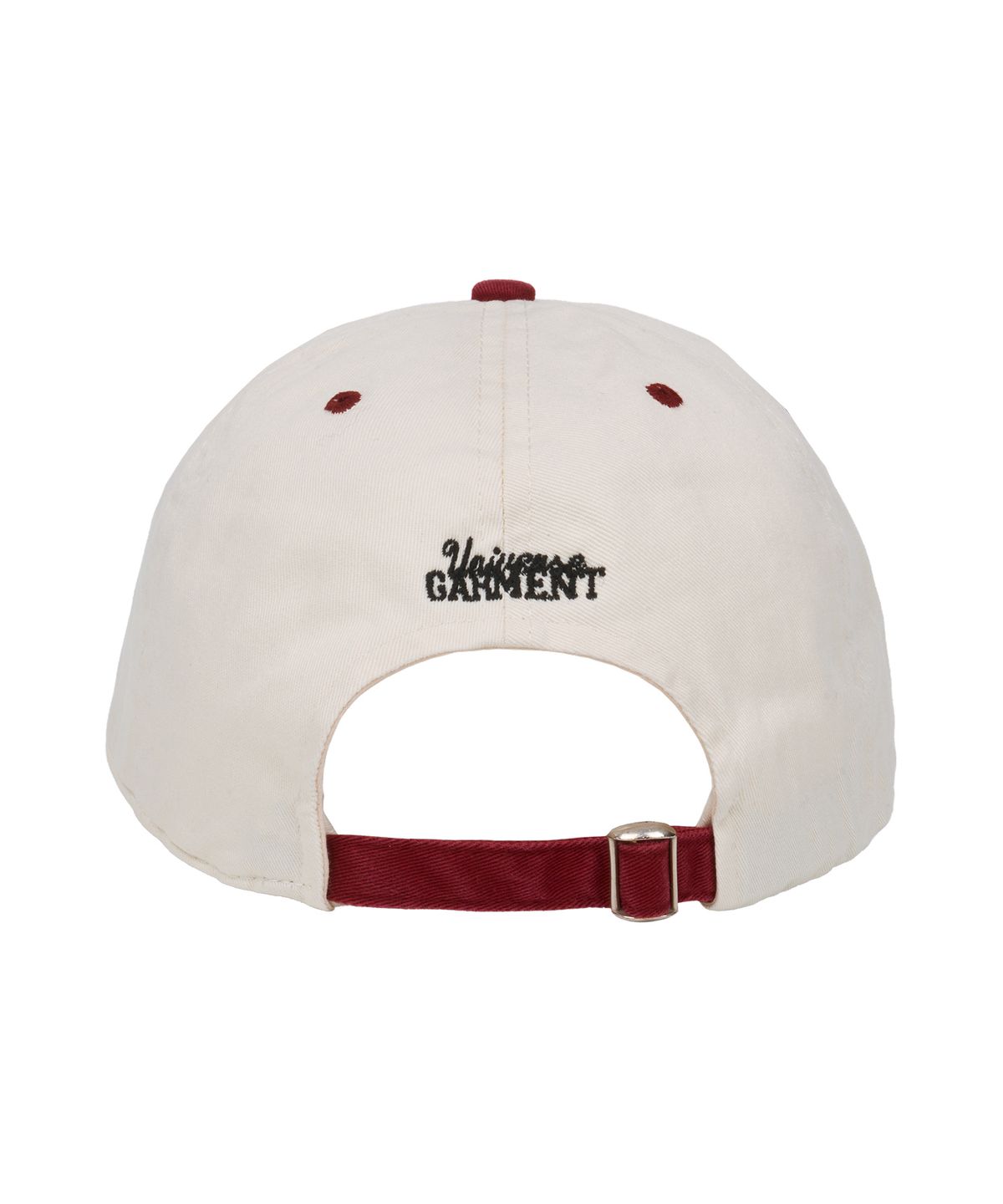 유니버스 가먼트(UNIVERSE GARMENT) 애슬래틱 투톤 워싱 캡_BURGUNDY