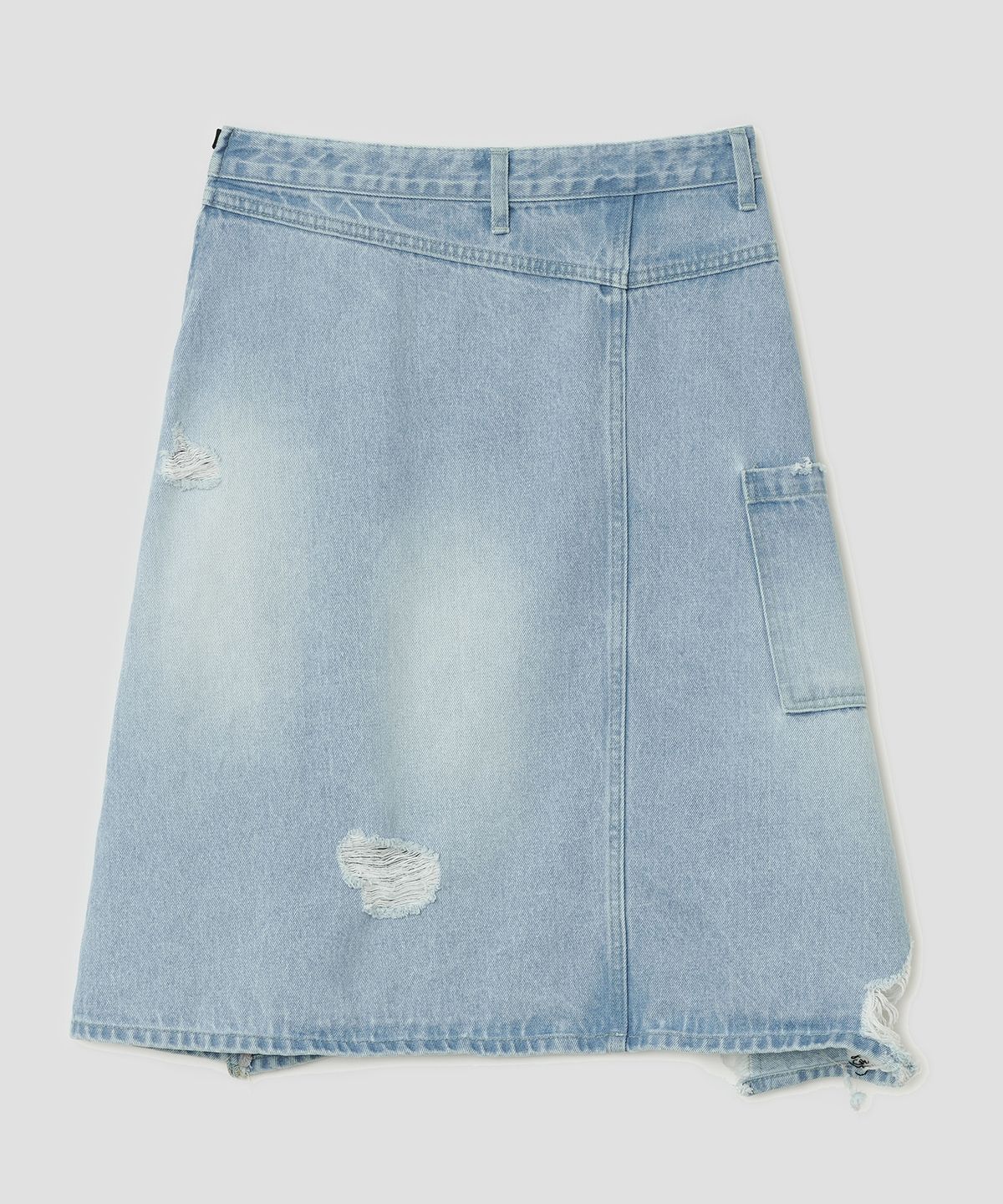 타입서비스(TYPESERVICE) Spiked Dot Denim Skirt [Blue]