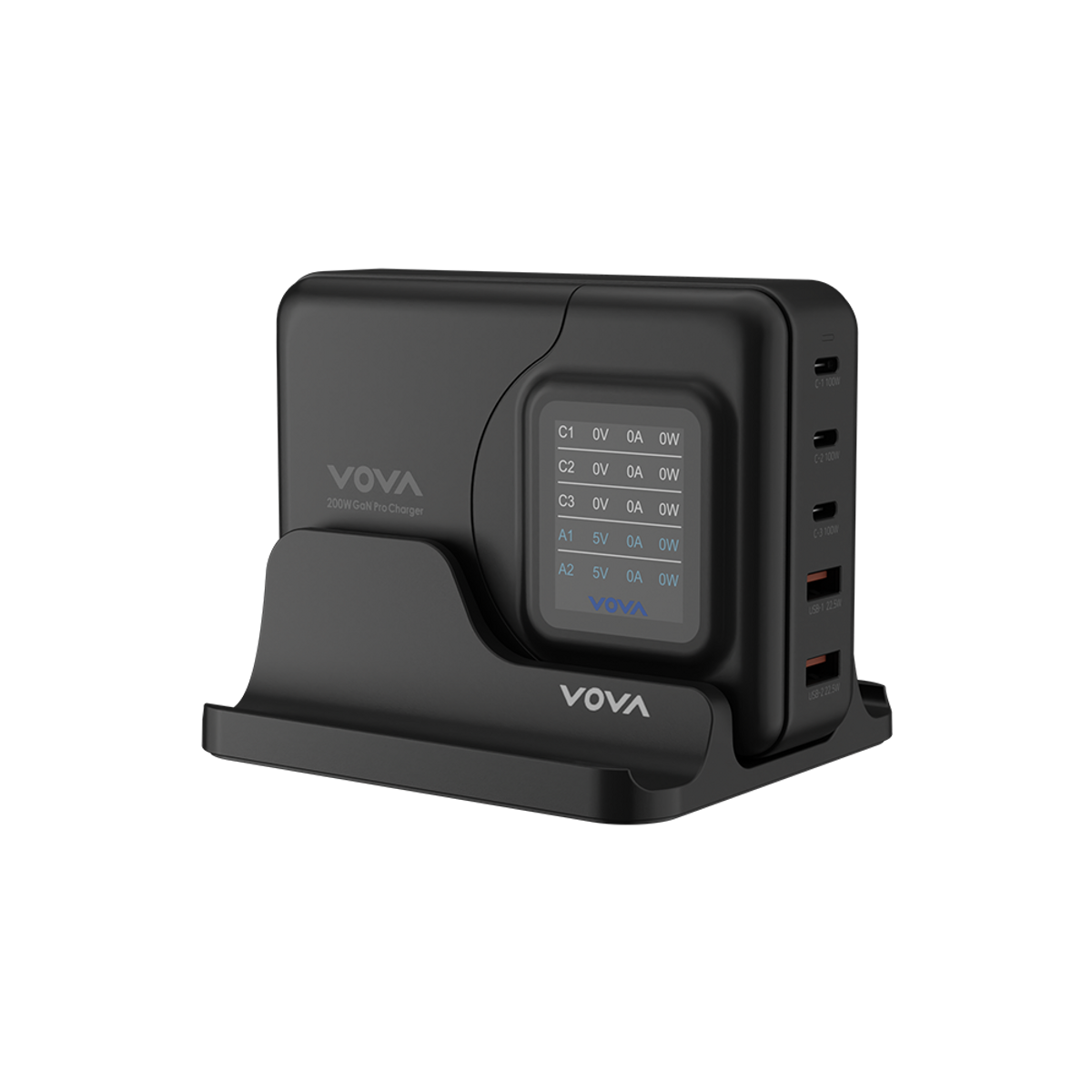 보바(VOVA) 200W 디스플레이 초고속 멀티 충전기 VA-205