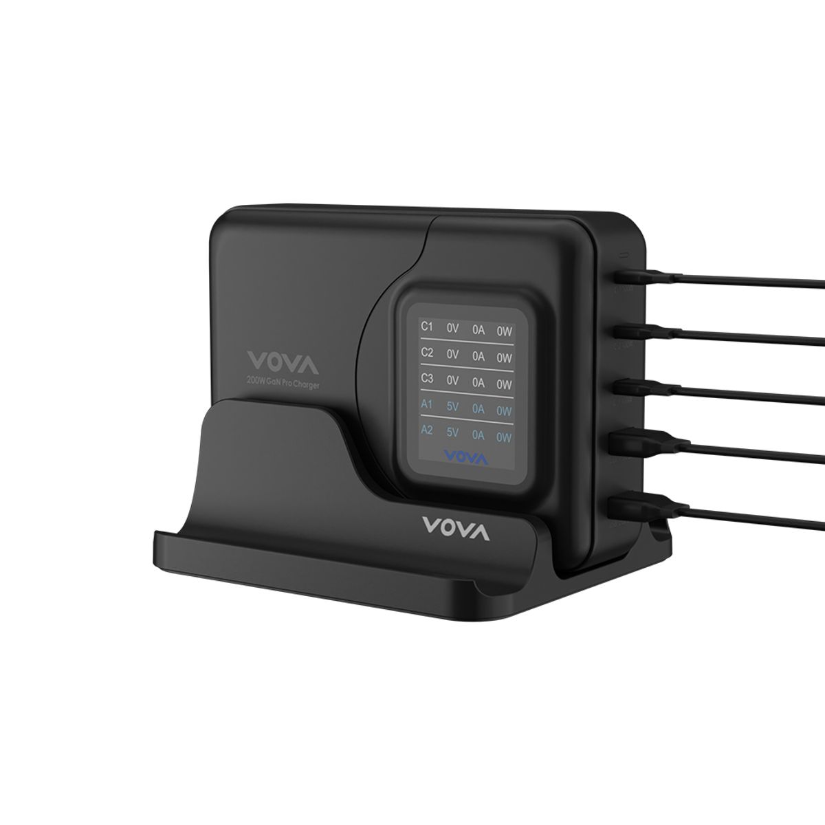보바(VOVA) 200W 디스플레이 초고속 멀티 충전기 VA-205