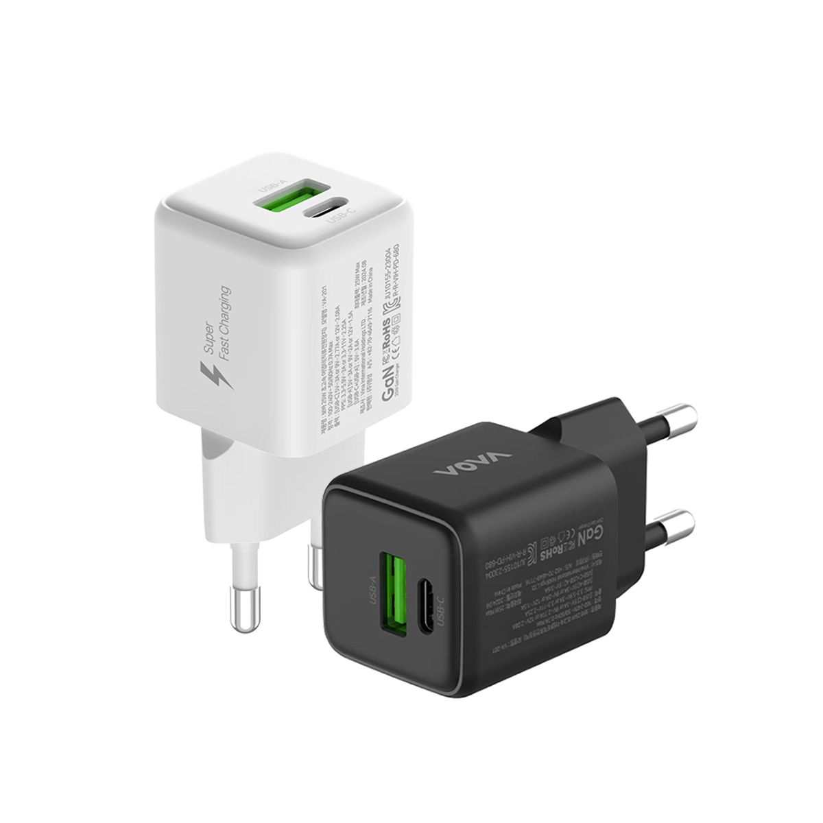 보바(VOVA) 25W PD GaN 멀티 초고속 충전기 VA-201